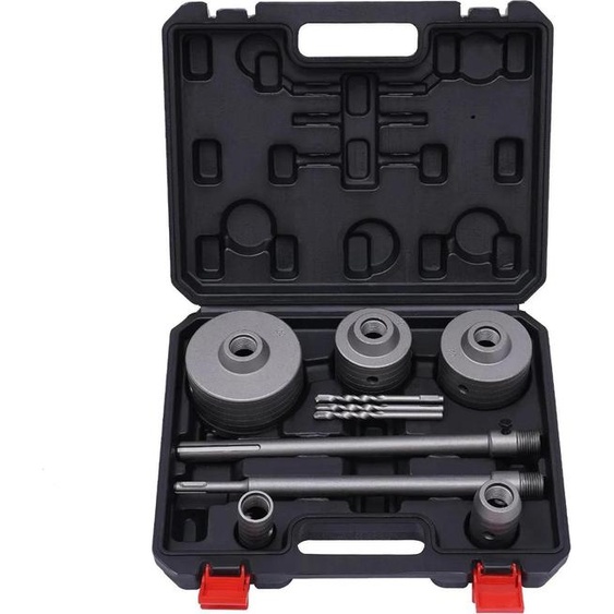 Scie cloche/foret carottier pour béton et brique - Kit - Carbure - Adaptateurs SDS Plus & SDS Max - Ø 30/40/68/80/100 mm - Noir