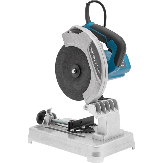 Scie électrique de table/scie circulaire - 1200 W - lame de 185 mm - angle donglet 0-45° - alimentation secteur 220-230 V prise UE - moteur en cuivre pur - bleu clair