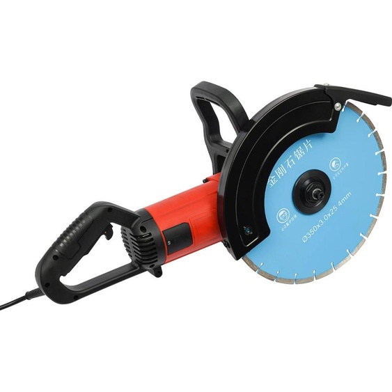 Scie murale électrique - béton/brique - 3500 W - disque de 350 mm - profondeur de coupe 140 mm - 3300 tr/min - tuyau darrosage de 5 m - UE 220 V - Braun