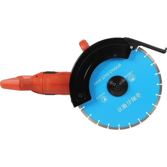 Scie murale électrique - Scie à rainurer - 3000 W - 220 V - Largeur de coupe max. 13,5 cm - Pour brique/granit/marbre/béton - Scie circulaire - Prise UE - Bleu