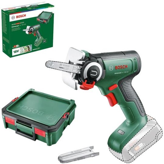 Scie NanoBlade sans fil UniversalCut 18V de Bosch (coupes rapides et précises dans le bois et le plastique ; profondeur de coupe maximale de 65 mm ; système 18 volts ; sans batterie ; livrée dans une boîte de rangement). – Édition Amazon