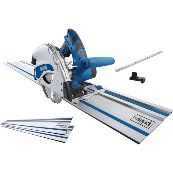 Scie plongeante PL55 SCHEPPACH - 230V 50Hz 1200W 160mm - 2 rails de 70 cm - 5901802915