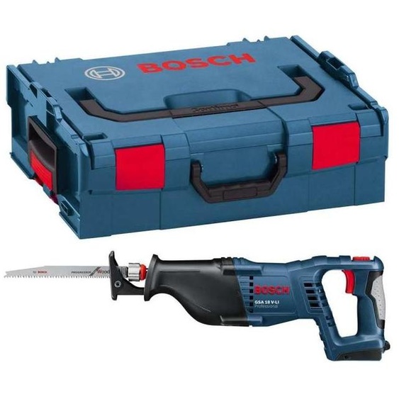 Scie Sabre BOSCH 060164J007 - GSA 18 V-LI Professional (vendu sans batterie) avec L-Boxx