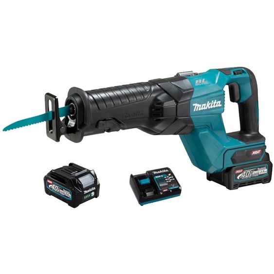 Scie sabre récipro 40 V XGT + 2 batteries 2,5 Ah + chargeur rapide + coffret MAKITA JR001GD201