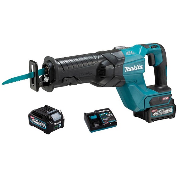 Scie sabre récipro 40 V XGT + 2 batteries 2,5Ah + chargeur rapide + coffret - MAKITA - JR001GD201