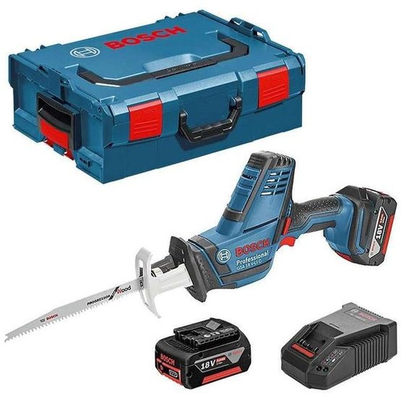 Scie Sabre sans fil BOSCH 06016A5002 - GSA 18 V-LI C Professional (2 x 5,0 Ah) + L-Boxx
