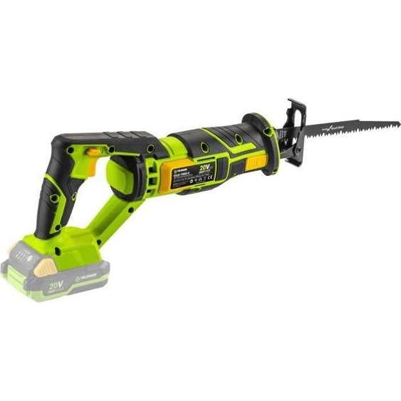 Scie Sabre sans Fil Fieldmann 20V, Compatible Batterie Fieldmann, Pour Bois Métal Plastique