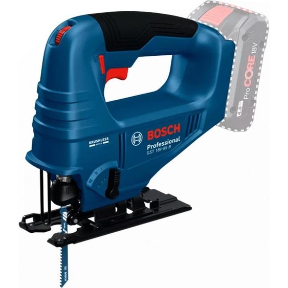 Scie sauteuse 95mm 18V BOSCH GST 18V-95 B solo Poignée champignon carton