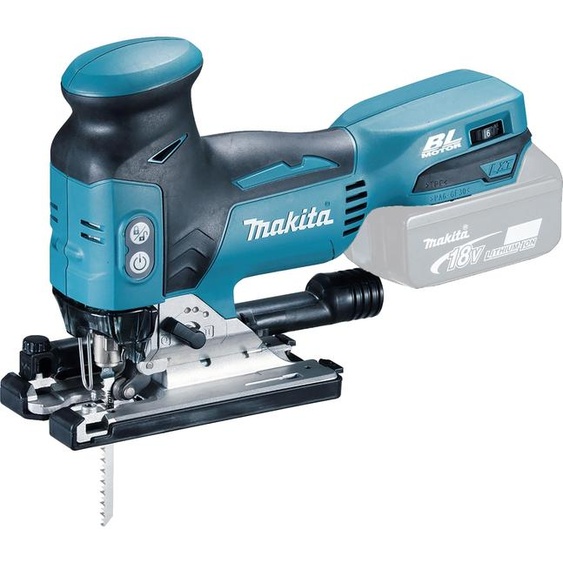 Scie sauteuse à mouvement pendulaire sans fil Makita DJV 181 RT1J 18 V sans balais + 1 batterie 5,0 Ah + chargeur + Makpac