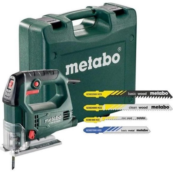 Scie sauteuse METABO STEB 65 Quick, 450W, 65 mm Bois, 600-3000 tours/min, 20 lames
