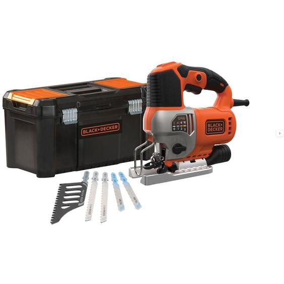 Black&decker - Scie sauteuse pendulaire filaire 650 watts - black+decker - 5 accessoires + boite a outils - BES610KA5-QS