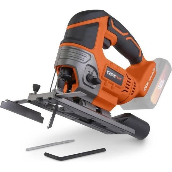 Scie sauteuse pendulaire sans fil, 20V DUAL POWER POWDP25300, Bois, Vitesse 0-2300tr/min