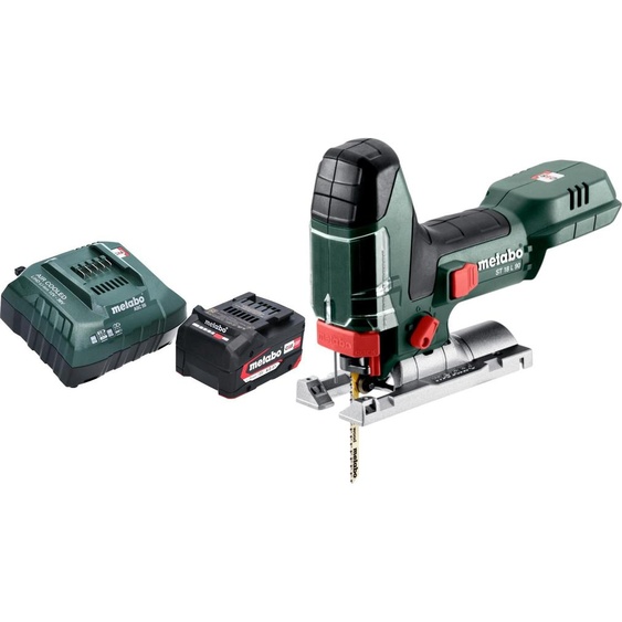 Scie sauteuse sans fil Metabo ST 18 L 90 18 V 90 mm + 1 batterie 4,0 Ah + chargeur