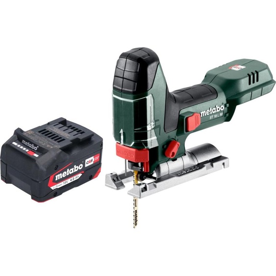 Scie sauteuse sans fil Metabo ST 18 L 90 18 V 90 mm + 1 batterie 4,0 Ah - sans chargeur