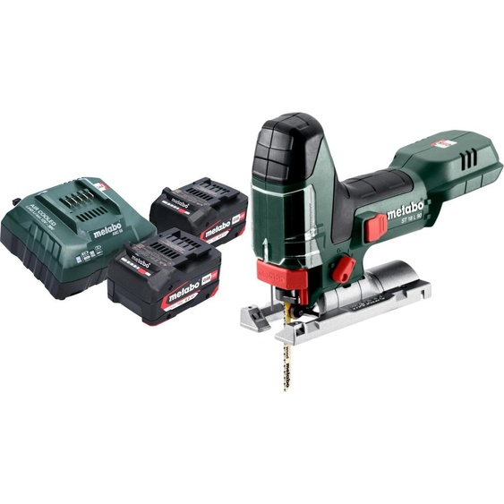 Scie sauteuse sans fil Metabo ST 18 L 90 18 V 90 mm + 2 batteries 4,0 Ah + chargeur