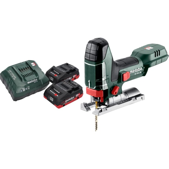 Scie sauteuse sans fil Metabo ST 18 L 90 18 V 90 mm + 2 batteries LiHD 4,0 Ah + chargeur