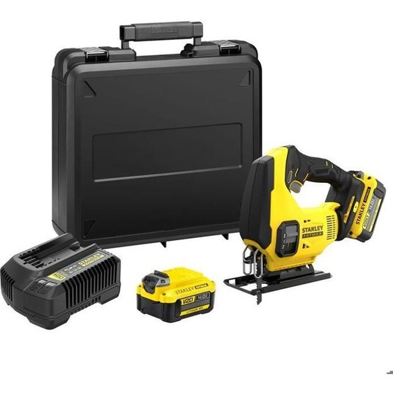 Scie Sauteuse sans Fil Stanley Fatmax V20, 18V, 2 Batteries 4Ah, SFMCS600M2K-QW, Course 19mm