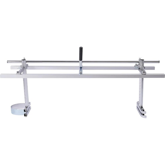 Scierie pour tronçonneuse - Scierie mobile - Pour guide 0-120 cm - Epaisseur de coupe 2-35 cm - Aluminium & Acier - Poids 8,5 kg - Argenté