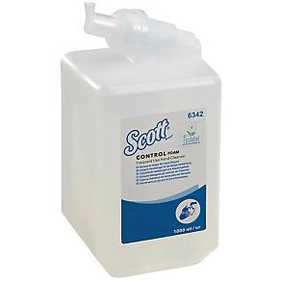 SCOTT Cartouches savon mousse sans parfum Kleenex usage fréquent 1 L, lot de 6