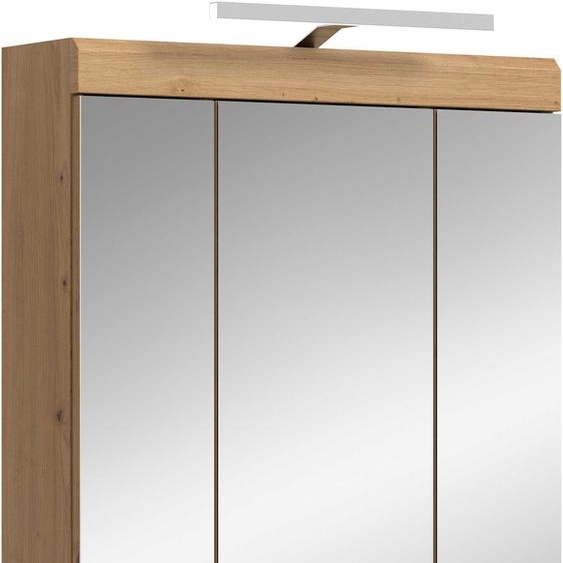 Scout armoir de salle de bain avec miroir 2 portes, 3 portes miroir, 3 étagèresReproduction sauge, chêneReproduction.
