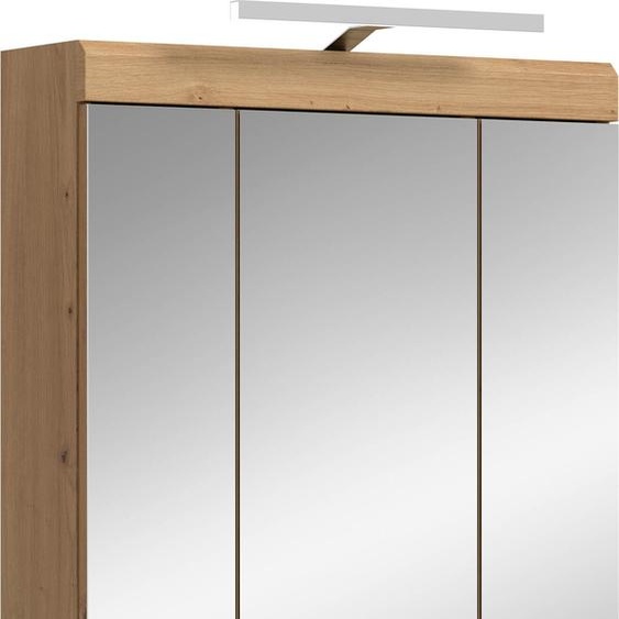 Scout armoir de salle de bain avec miroir 2 portes, 3 portes miroir, 3 étagèresReproduction sauge, chêneReproduction.