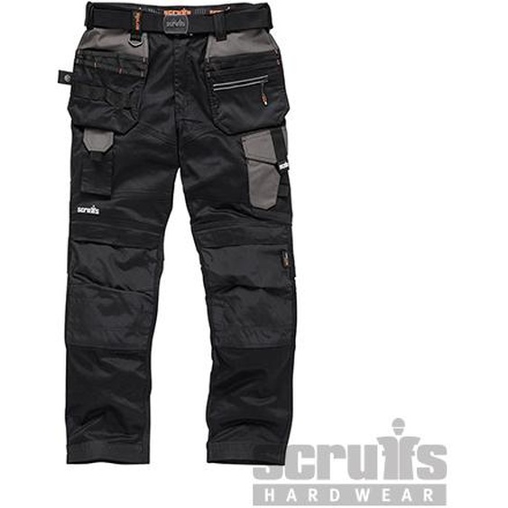 Scruffs T54768 Pro Flex holster pocket trousers, noir