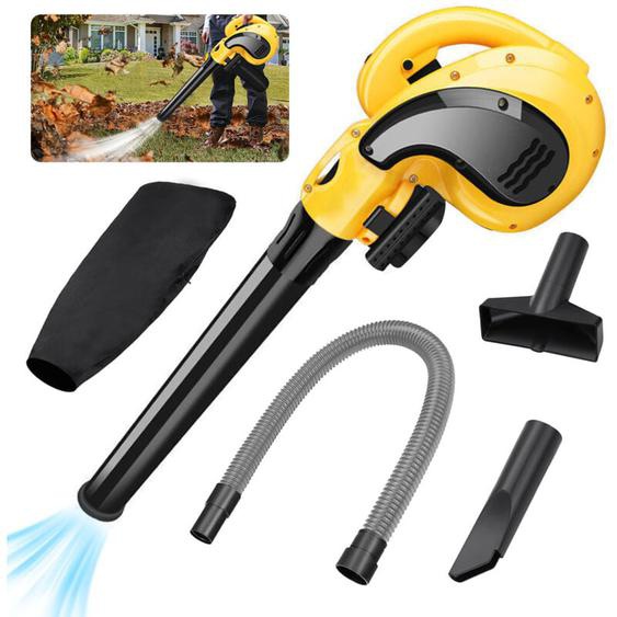 Aspirateur souffleur de feuilles Sdlogal Souffleur Électrique 1200W, 103km/h Max, 6 niveaux de réglage de lénergie éolienne, Réversible en