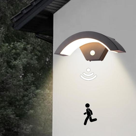 Sdlogal - led Applique Murale 18W Applique Exterieur/Intérieur led avec Détecteur de Mouvement, Lampe murale avec led Panneau, IP65 Éclairage Lampe