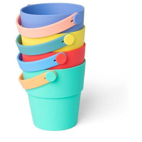Seaux Empilables En Silicone Vert