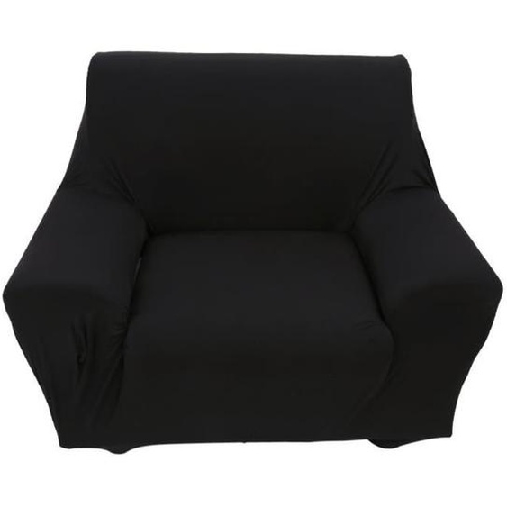 SEC Housse de Canapé Extensible, Revêtement de Canapé (1 place,NOIR) housse de fauteuil meuble sofa protection Élastique -C 85723