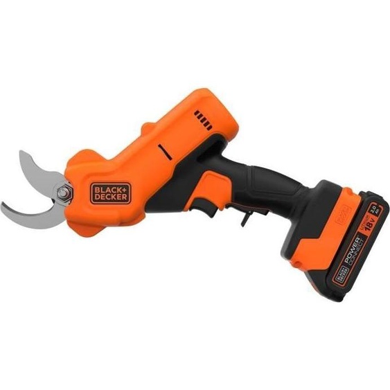 Sécateur Électrique sans Fil BLACK+DECKER BCPP18D1-QW, 18V, Coupe 25mm, Batterie 2Ah
