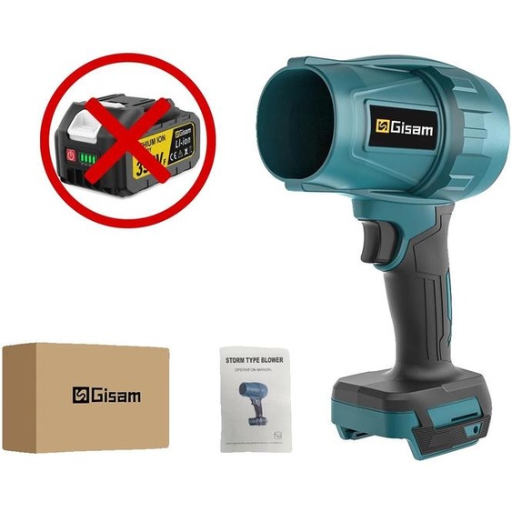 Sèche-cheveux turbo, moteur sans balais, fonctionnement sans fil, pas de batterie, pas de prise électrique