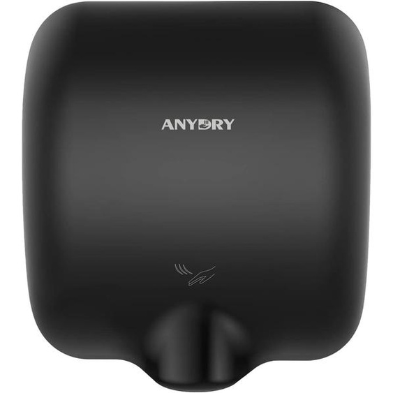 Sèche-mains automatique sans contact en acier inoxydable noir 1450W.