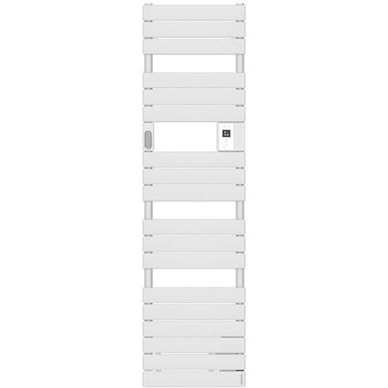 Sèche-serviettes électrique connecté avec soufflerie 1500W ADÉLIS étroit digital blanc carat - ATLANTIC - 861941