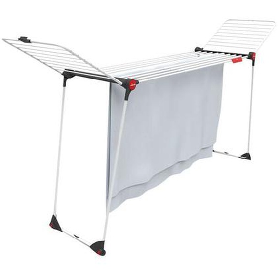 Séchoir à linge Etendage pliable 30m avec Ailes 304 x 56 x 128 cm Tubes Anti-plis Vileda