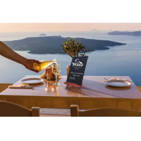 Ardoise de table JUNIOR avec chevalet, acajou