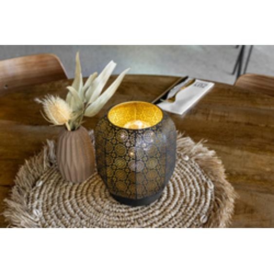 SECURIT Lampe de table à LED rechargeable MARRAKECH, noir/or