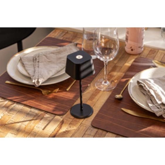 SECURIT Lampe de table LED rechargeable MALTE, noir