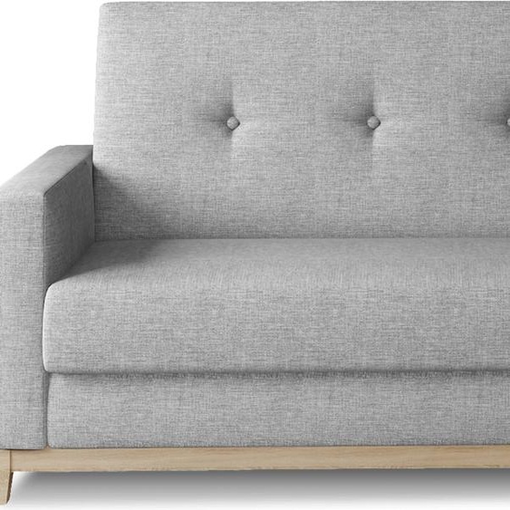 Selene Canapé-lit 216x87 cm Gris clair (Tissu), Pieds:clair