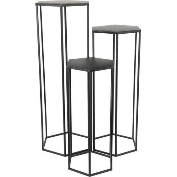 Sellette gigogne - Lot de 3 - Métal - Noir - AC-DÉCO - Style Essentiel