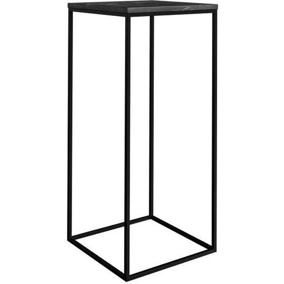 Sellette - RENDEZ VOUS DECO - Floki - Noir - Pierre - 30x30x72 cm