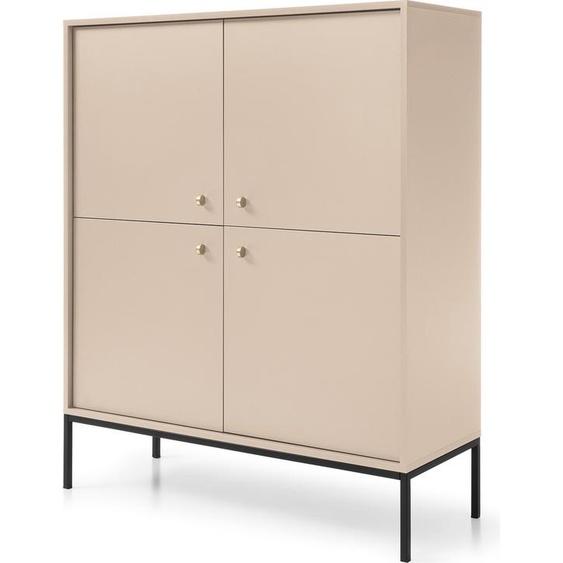 Selsey Highboard Monne Commode haute, Beige look vintage