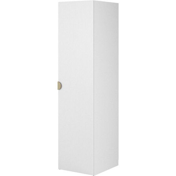 Selsey Moonir - Armoire 1 porte avec étagères, 50 cm, blanc