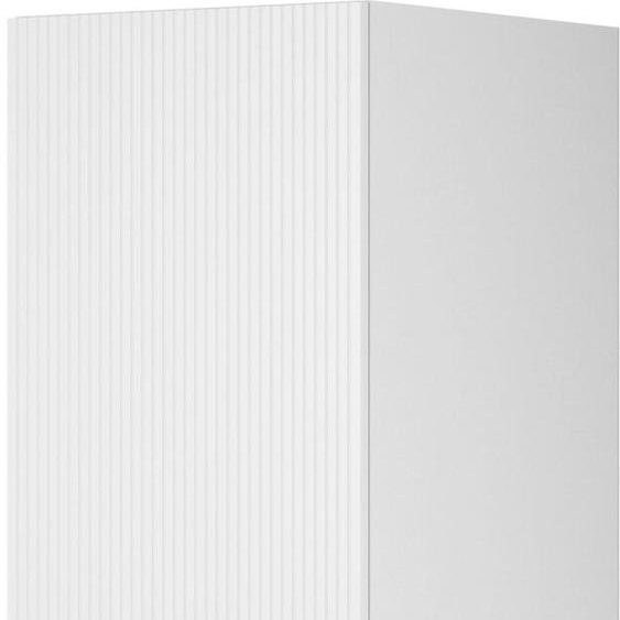 Selsey Moonir - Armoire 1 porte avec penderie et tiroirs, 50 cm, blanc