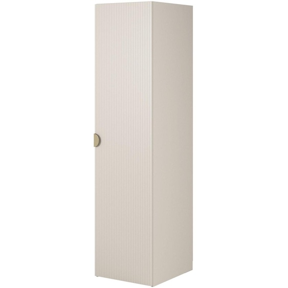 Selsey Moonir - Armoire 1 porte avec tringle à vêtements, 50 cm, greige