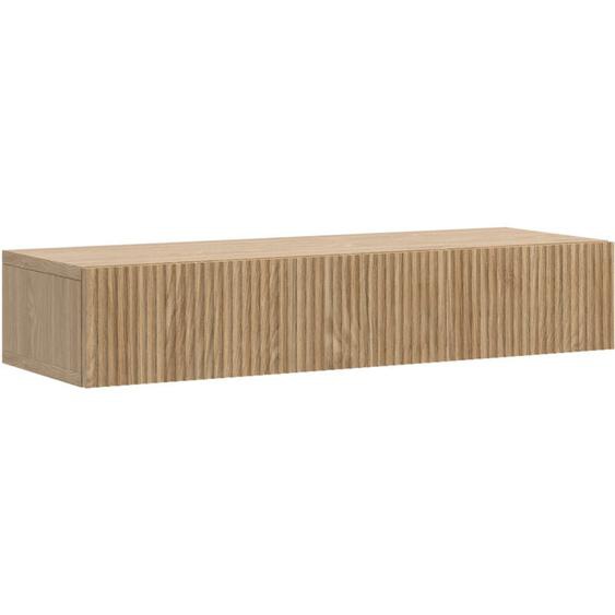 Nolie - Table console avec tiroir - suspendu - 90 cm - couleur de bois chêne huilé - Selsey