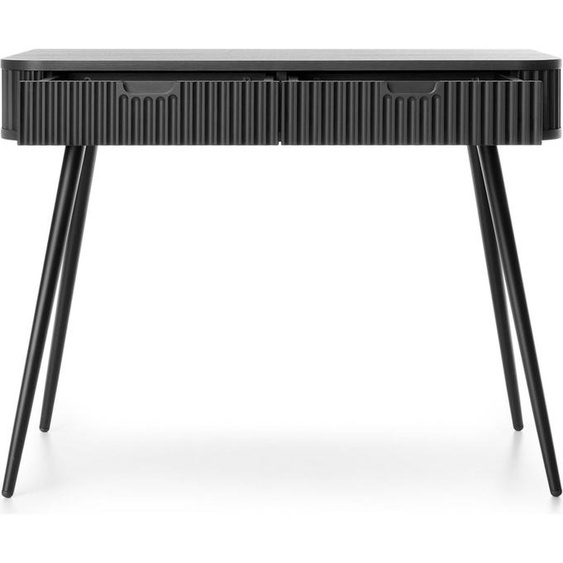 Selsey Zova - Coiffeuse avec 2 tiroirs, noir, 110 cm