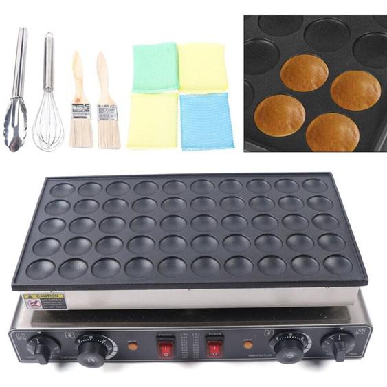 Senderpick - Gaufrier 50-300℃ Machine à crêpes 50 trous Mini-crêpes rondes 220V