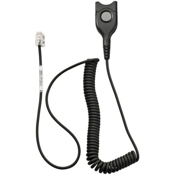 SENNHEISER EPOS 1000836, EasyDisconnect, RJ-9, Noir, Mâle, Mâle, Rond