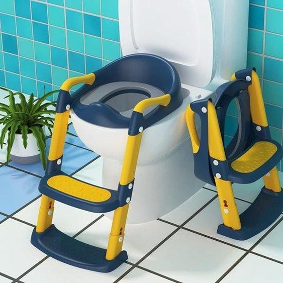 Séparateur de toilettes pour enfants - Siège de toilettes pour enfants - Siège de toilettes réglable - Avec coussin moelleux - Adapté aux enfants